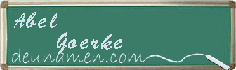 Abel Goerke Visitenkarte